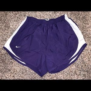Purple Nike shorts